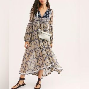 NWT Free People Bold Blooms Embroidered Dress